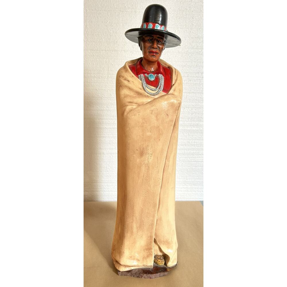 Navajo Man Native American Southwest Statues Figures Hand Painted